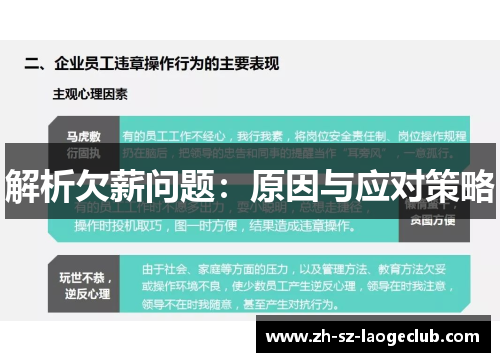 解析欠薪问题:原因与应对策略 解析欠薪问题:原因与应对策略