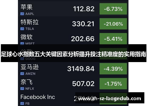 足球心水指数五大关键因素分析提升投注精准度的实用指南 足球心水指数五大关键因素分析提升投注精准度的实用指南